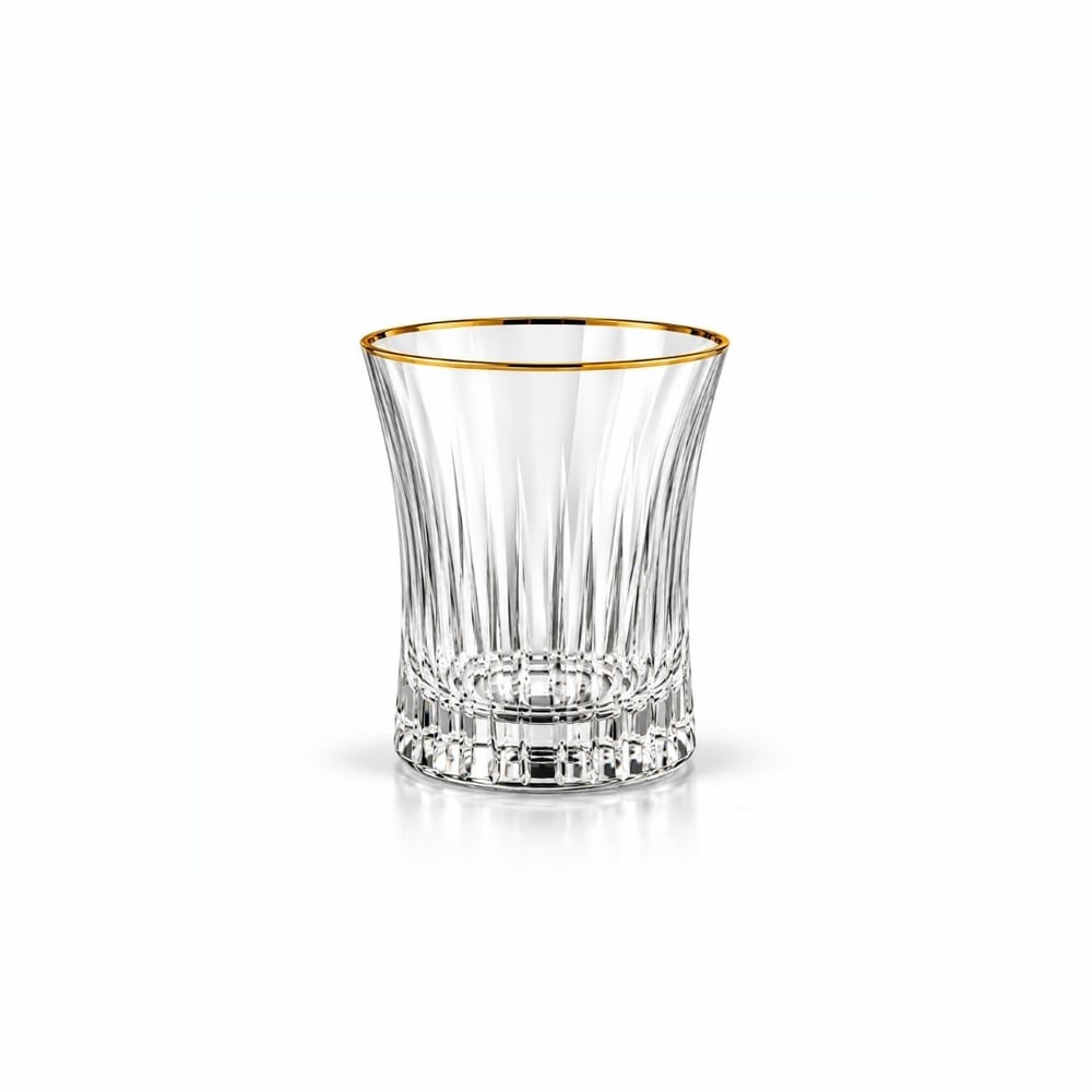 Light Kristal 61 Parça Bardak Seti Gold