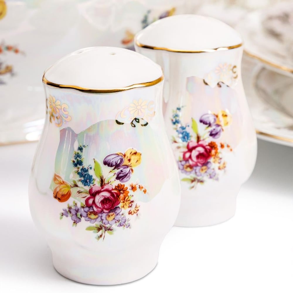 Maxx Doria Czech Luster Flower 60 Piece Dinner Set