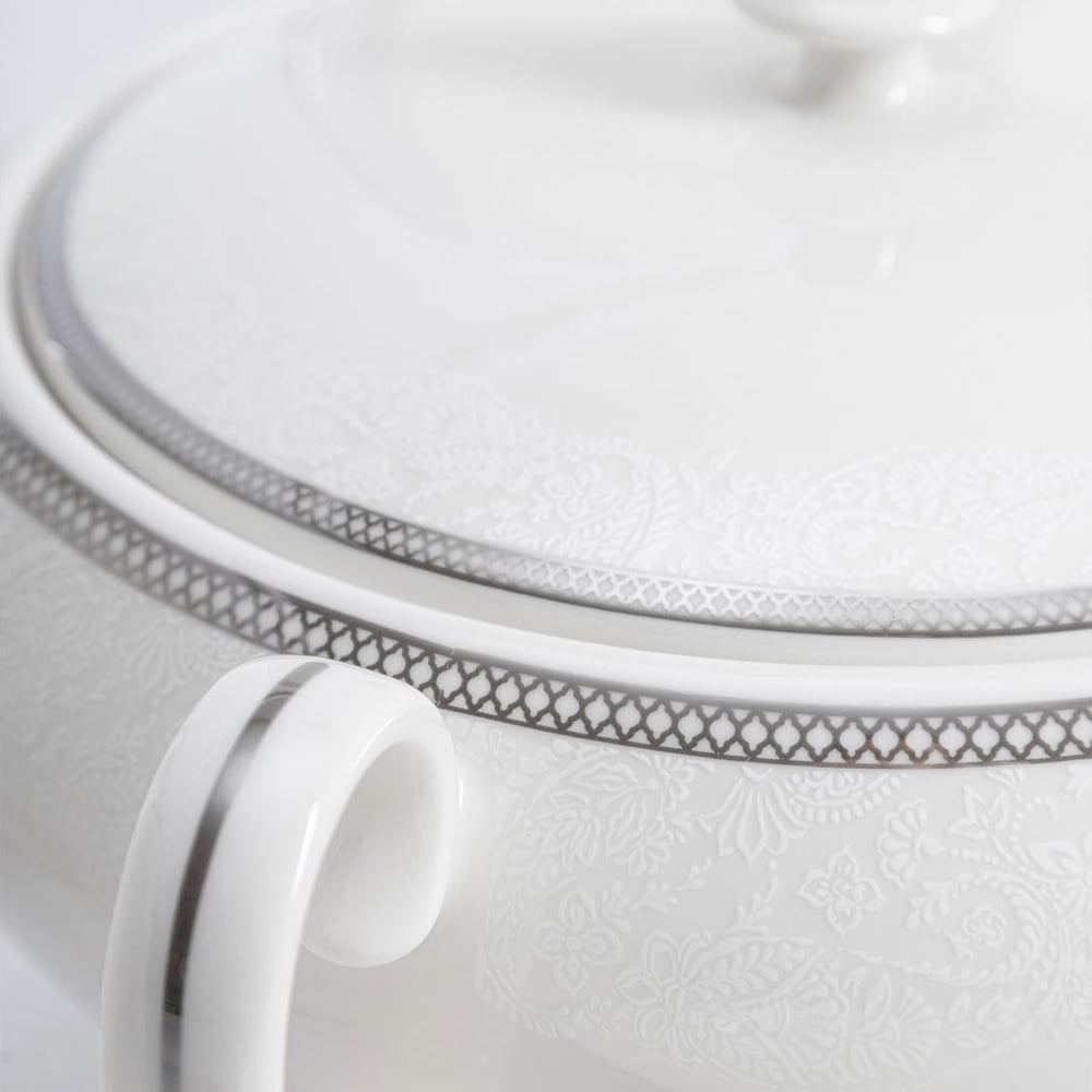Maxx Doria Silver Paisley 72 Parça Yemek Takımı