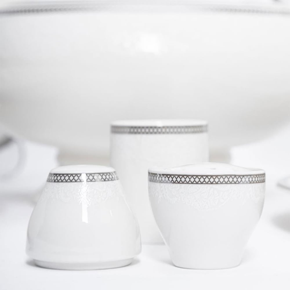 Maxx Doria Silver Paisley 72 Parça Yemek Takımı