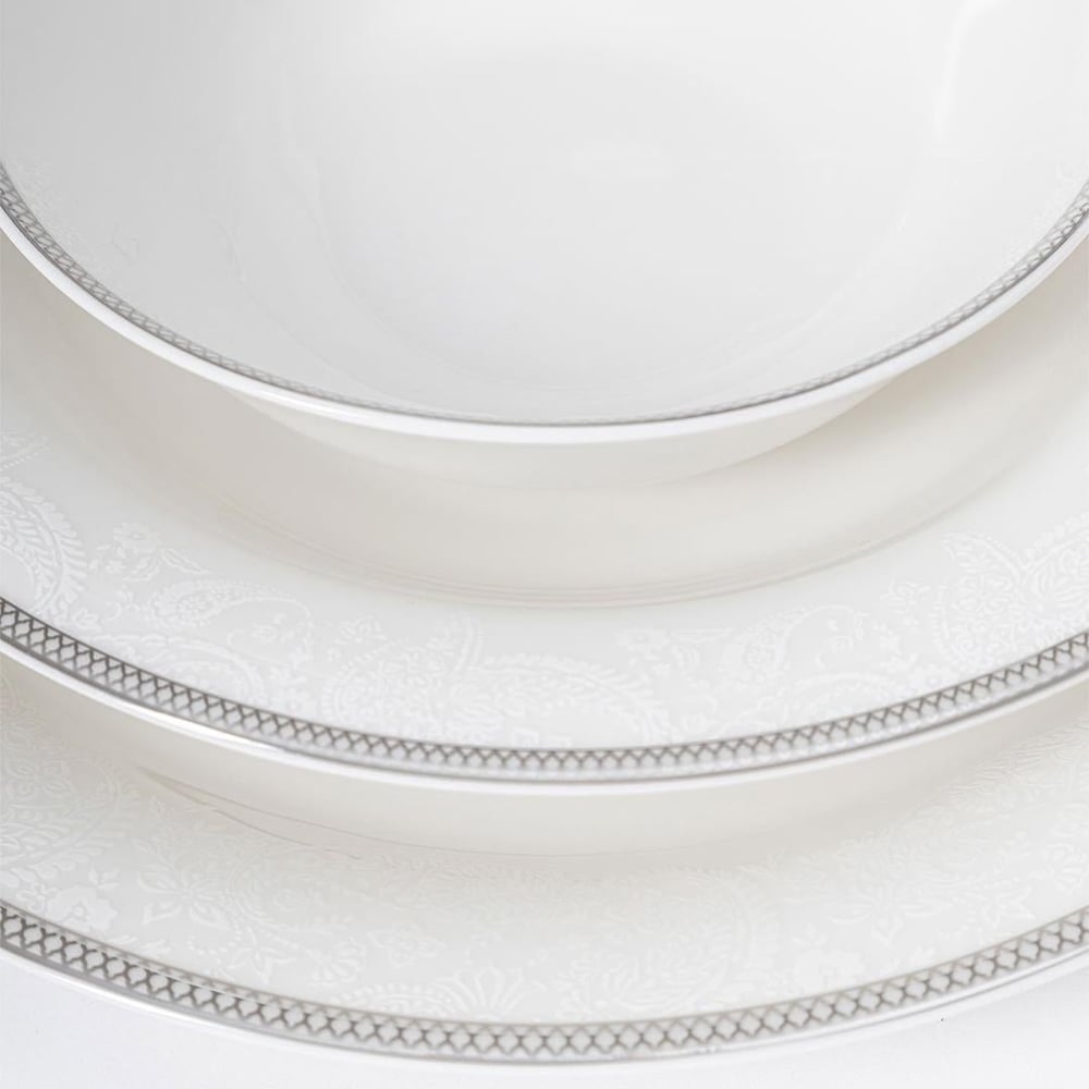 Maxx Doria Silver Paisley 72 Parça Yemek Takımı