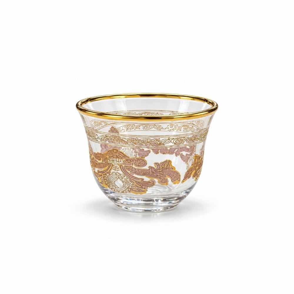 Kahve Yanı BardaklarıMirra 6 Lı Bardak Roza Gold