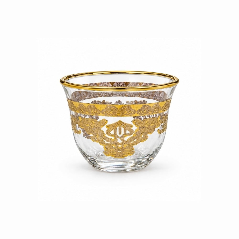 Kahve Yanı BardaklarıMirra 6 Lı Bardak SF-01 Gold