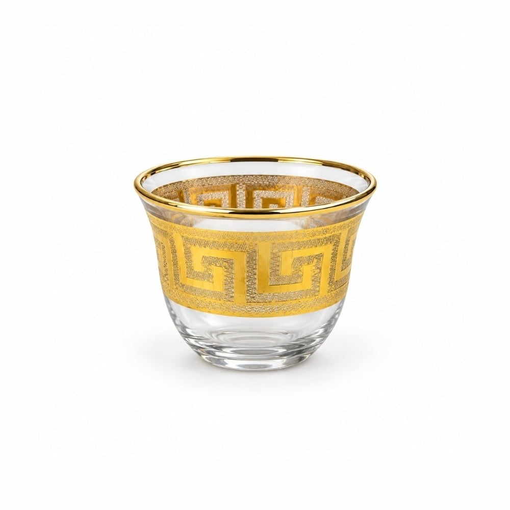 Kahve Yanı BardaklarıMirra 6 Lı Bardak Versace Gold