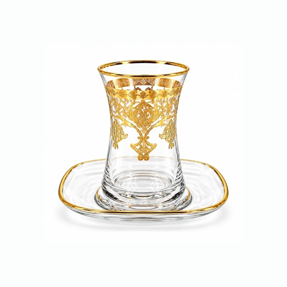 Çay BardaklarıMolten 6 Lı Çay Seti Gold