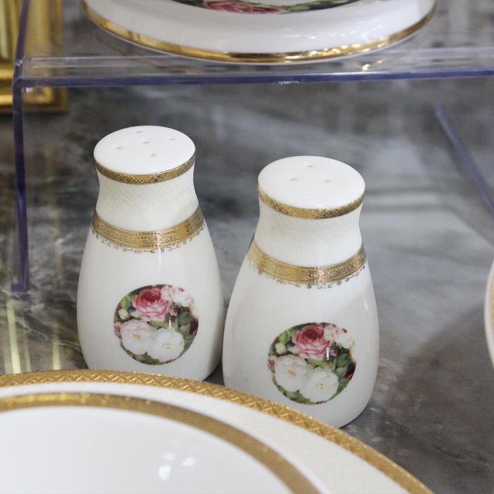Queens of England Emily 61 Piece Porcelain Dinner Set for 12 People