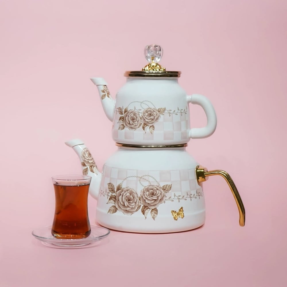 Rosadora Enamel Teapot