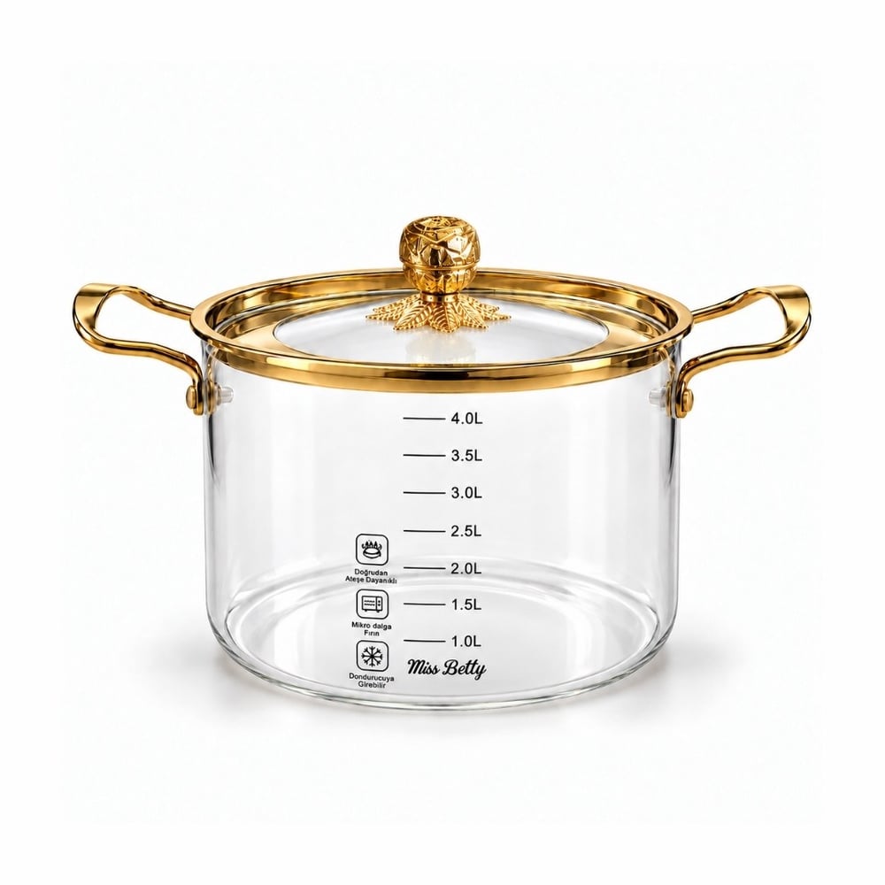 Tencere ve TavalarRose Deluxe Cam Tencere 4,5 Litre