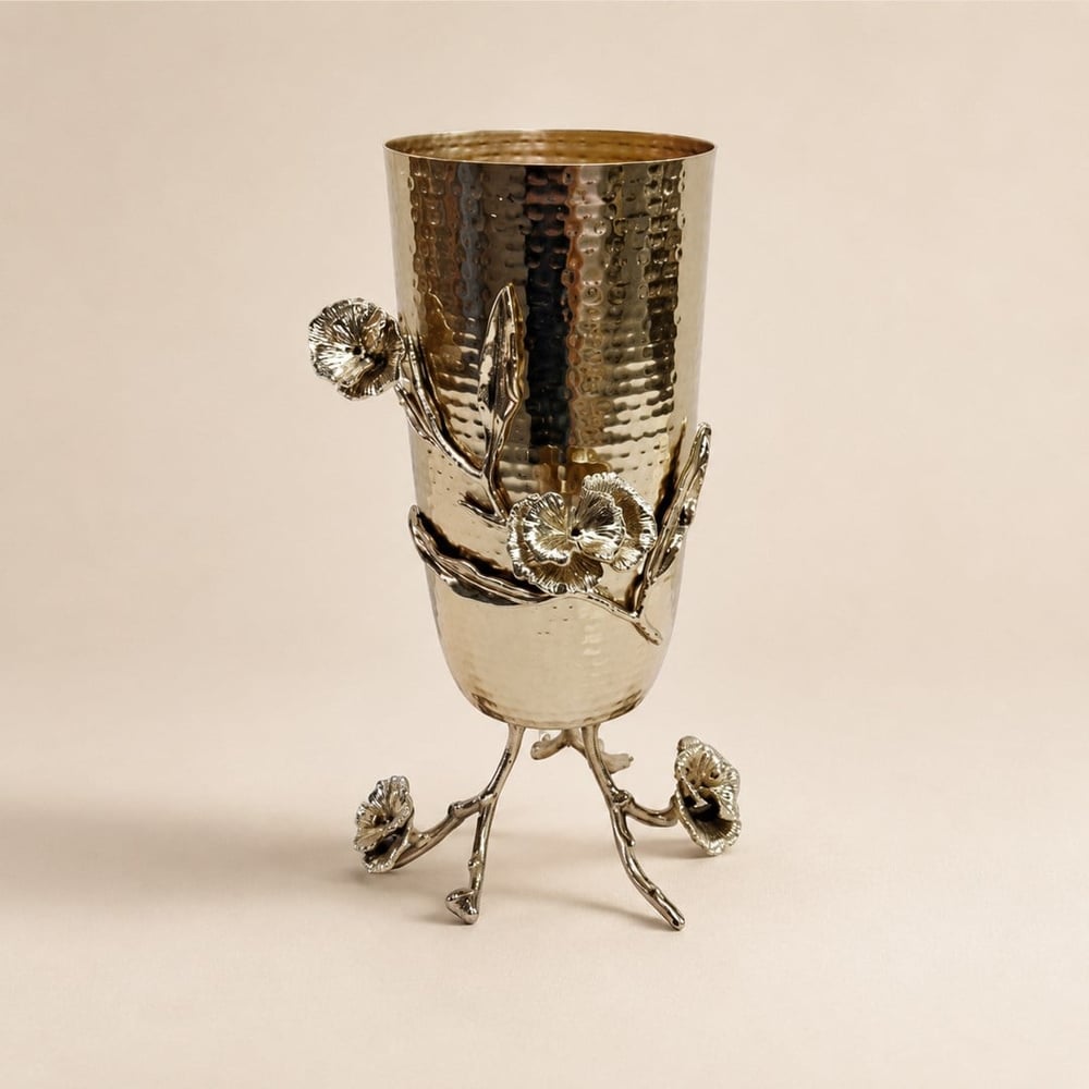 DEKORASYONRovia Pirinç Vazo Gold GLB-36