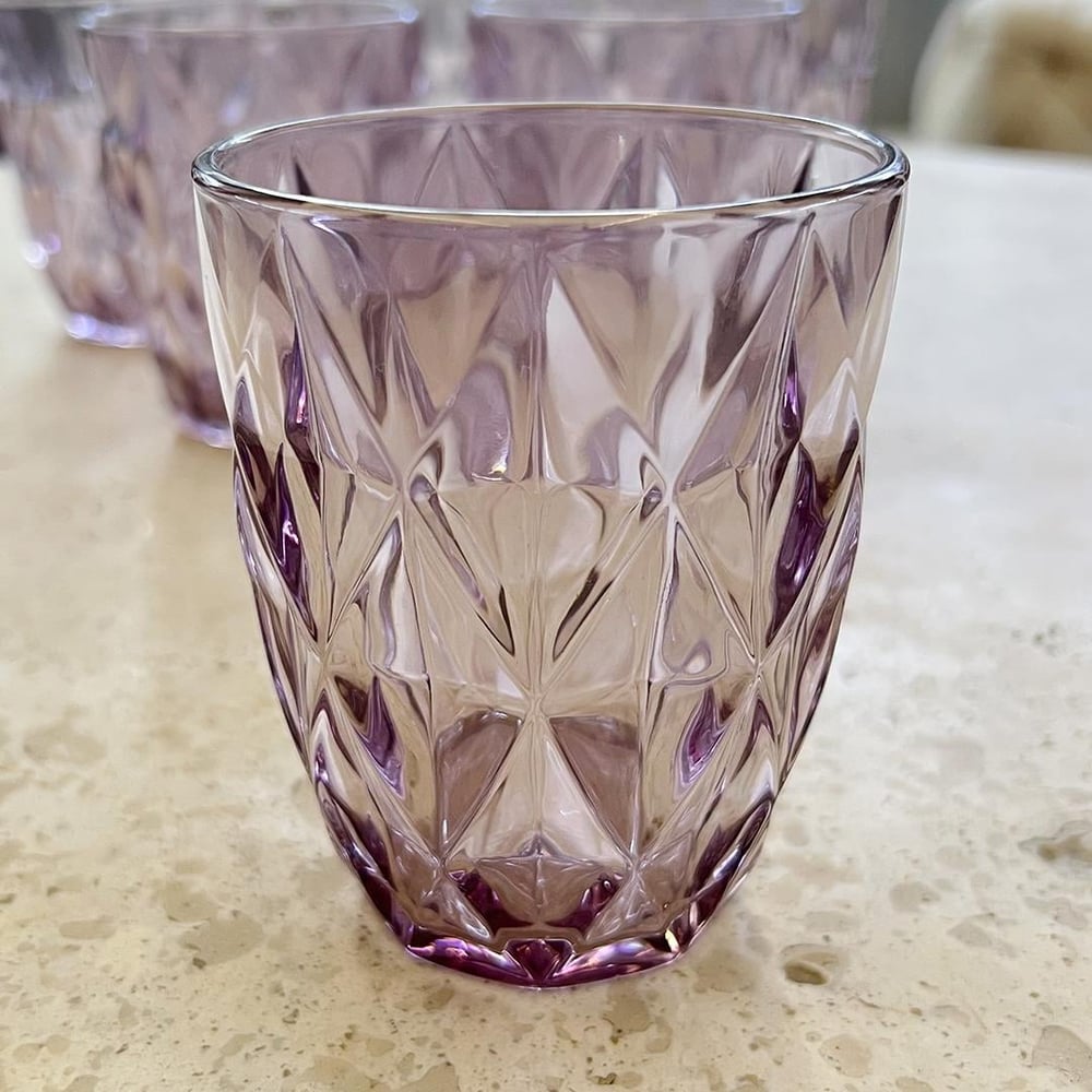 Royking 6 Piece Soft Drink Glass - Pink