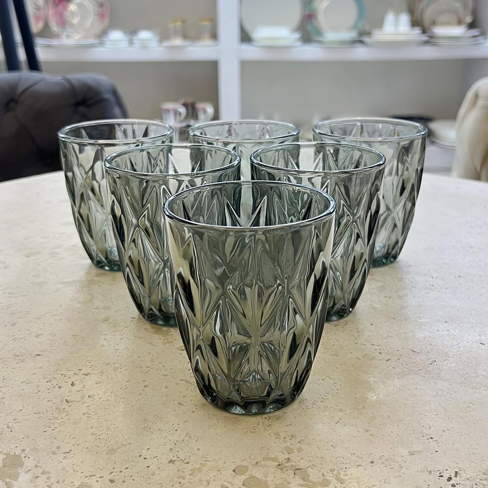 Royking 6 Piece Soft Drink Glass - Green