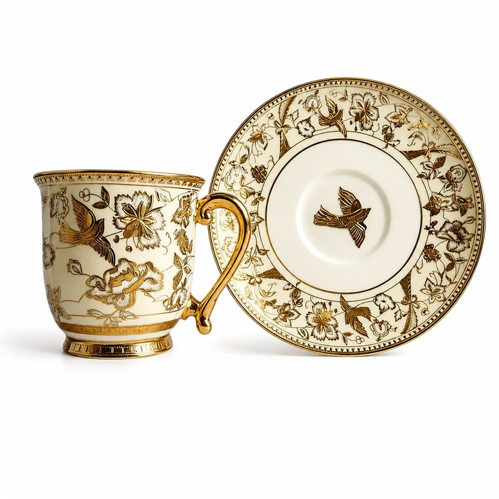 Fincan TakımlarıRoyking Golden Cream 6 Lı Kahve Fincan Takımı