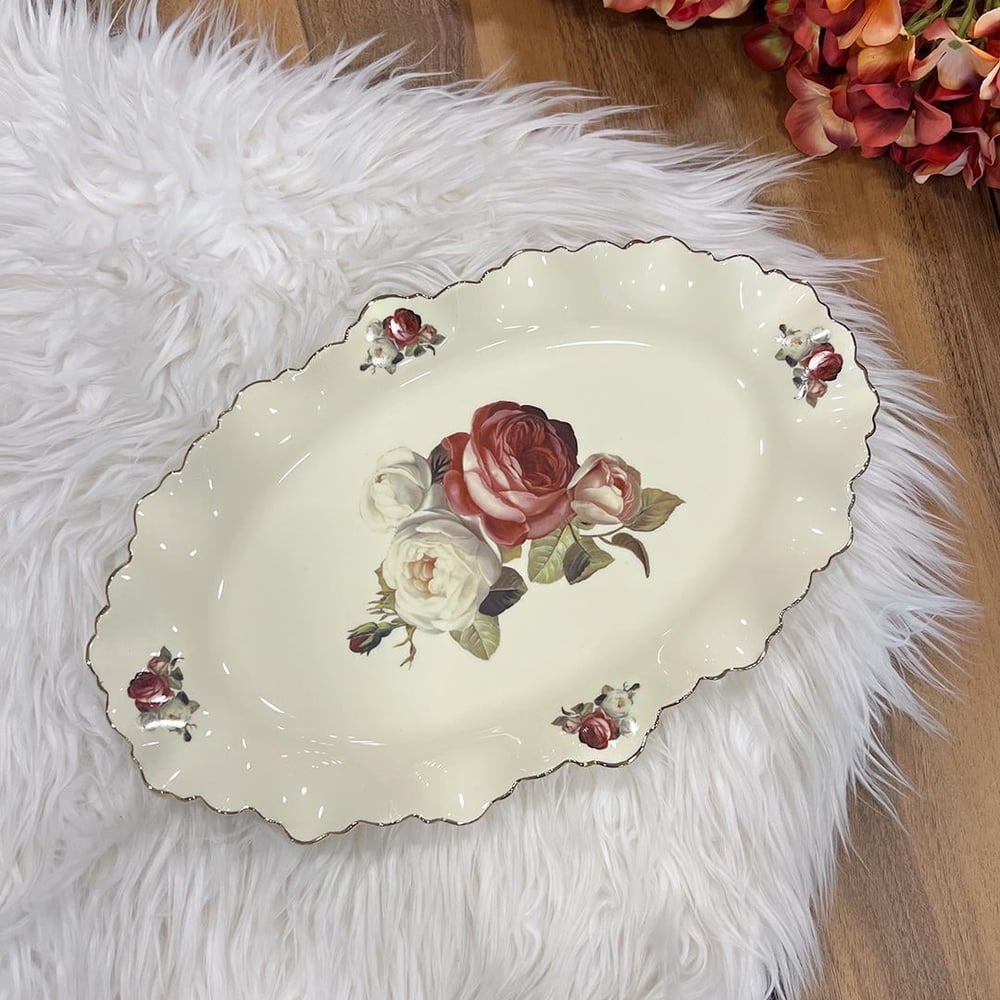 Royking Rose Derin Sunum Tabağı 33 cm
