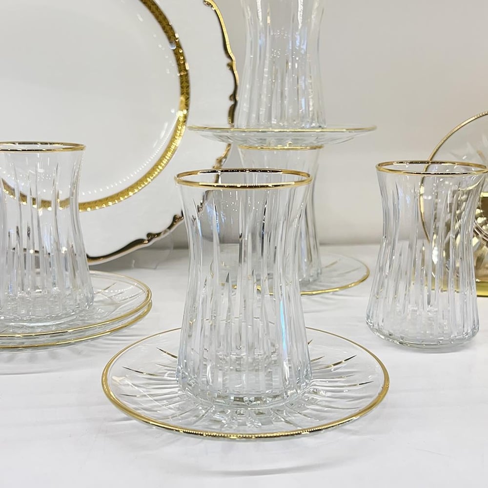 Sunline 6 Lı Çay Seti Gold