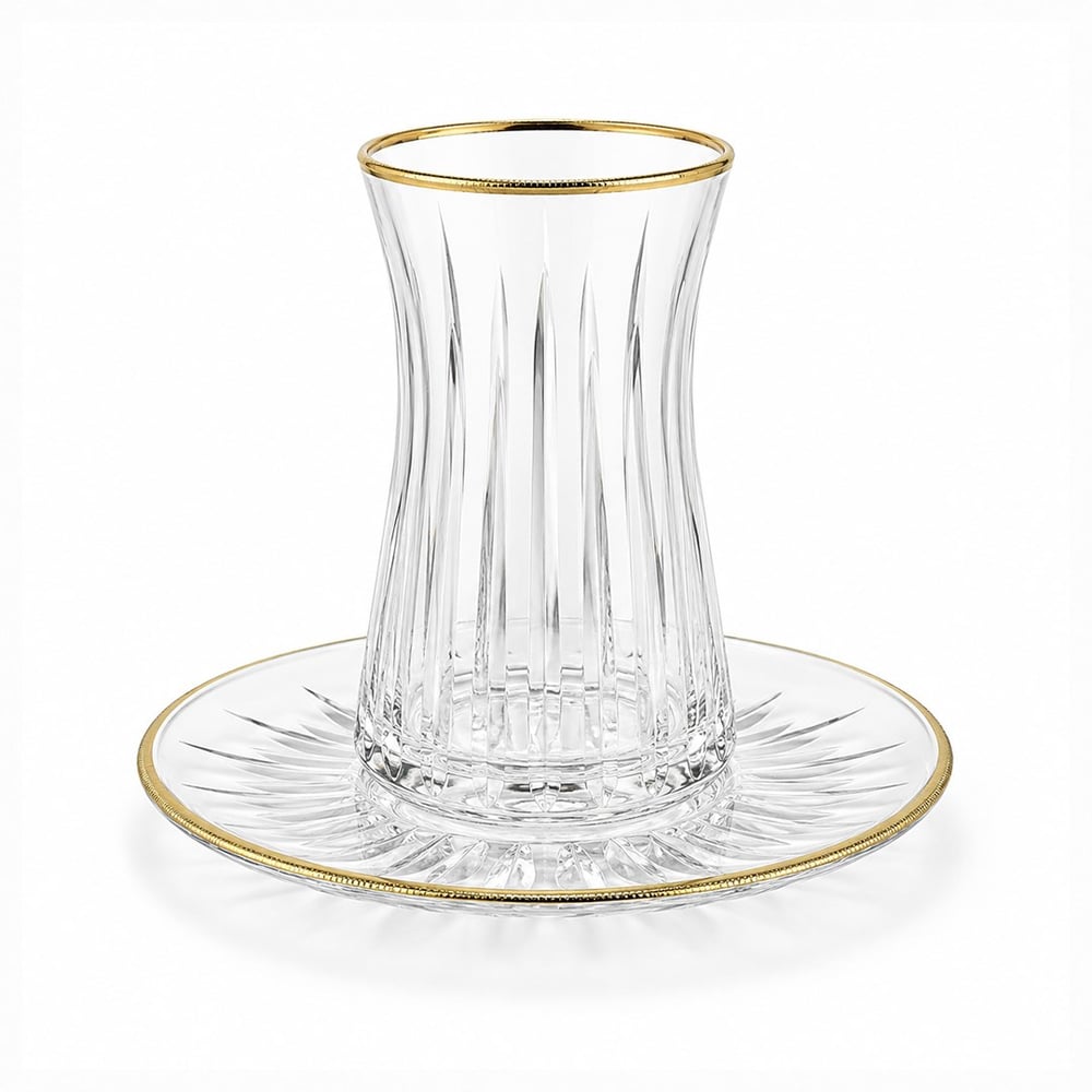 Çay BardaklarıSunline 6 Lı Çay Seti Gold