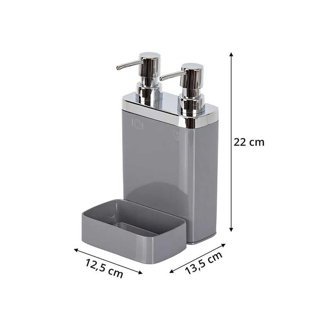 Viva Liquid Soap Dispenser Gray
