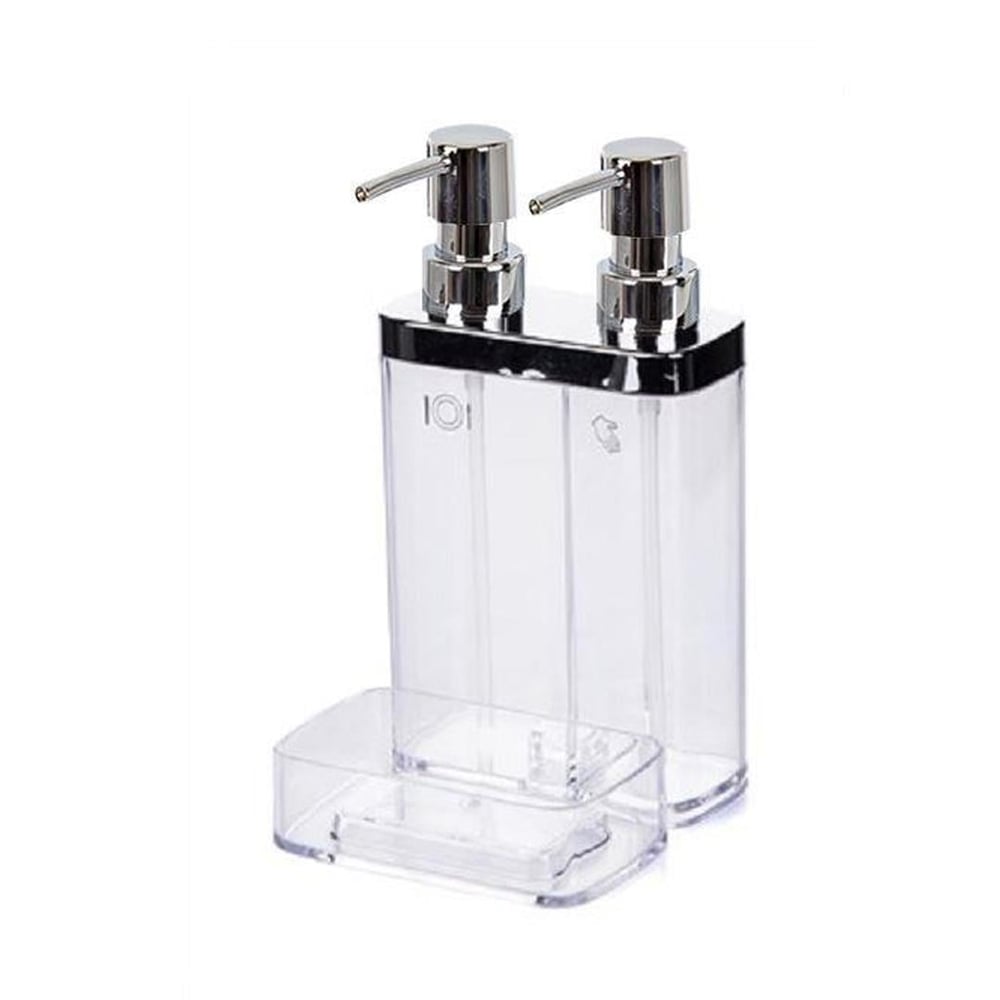 Viva Liquid Soap Dispenser Transparent Chrome