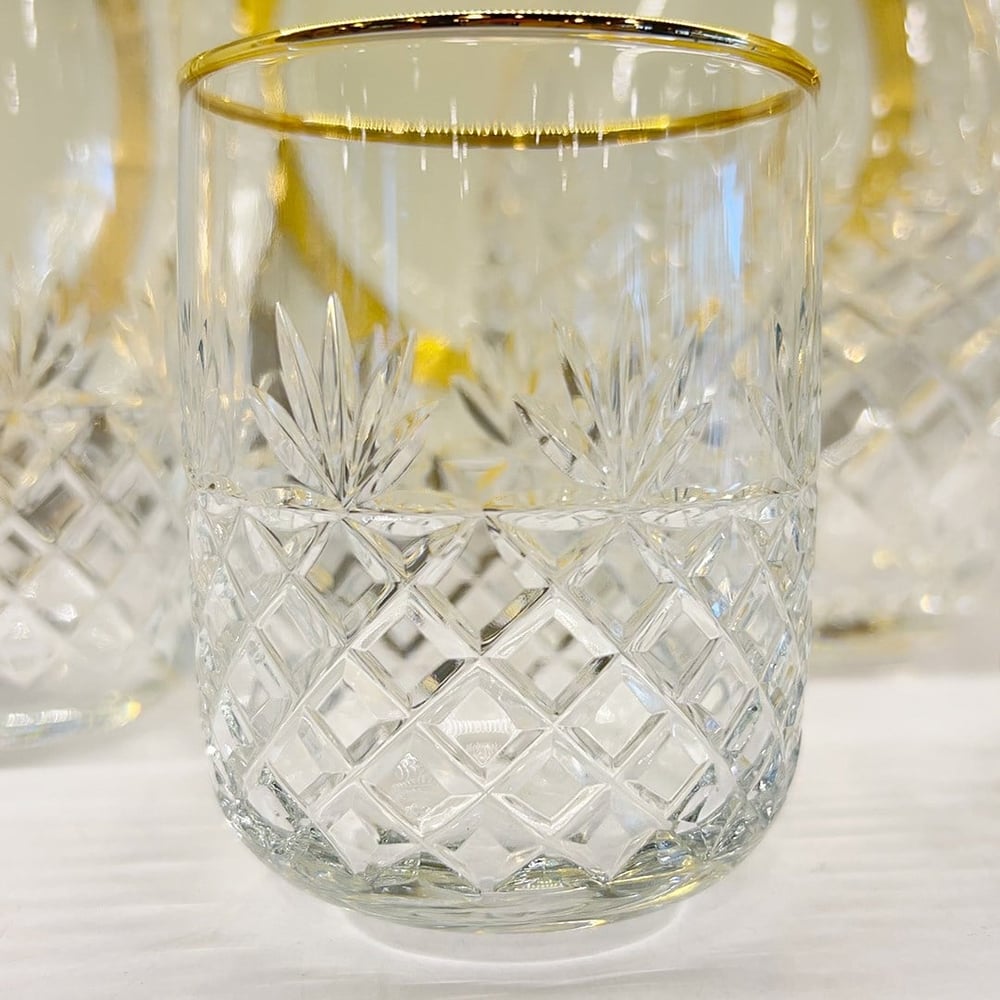Wedding 61 Piece Glass Set Gold