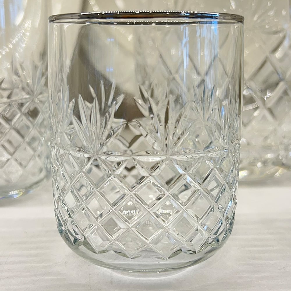 Wedding 61 Piece Glass Set Platinum