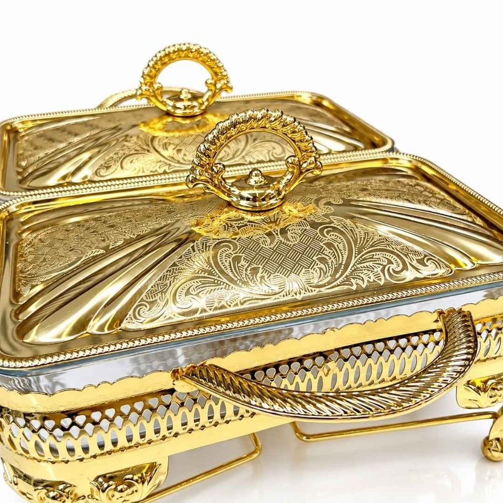Winterbach Calista Isıtıcılı 2 Bölmeli Sunumluk Gold