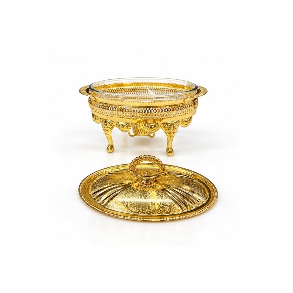 Winterbach Calista Isıtıcılı Oval Küçük Sunumluk Gold