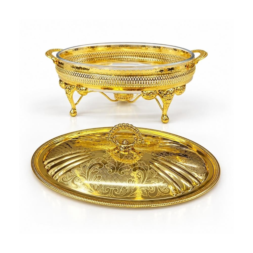 Winterbach Calista Isıtıcılı Oval Orta Sunumluk Gold