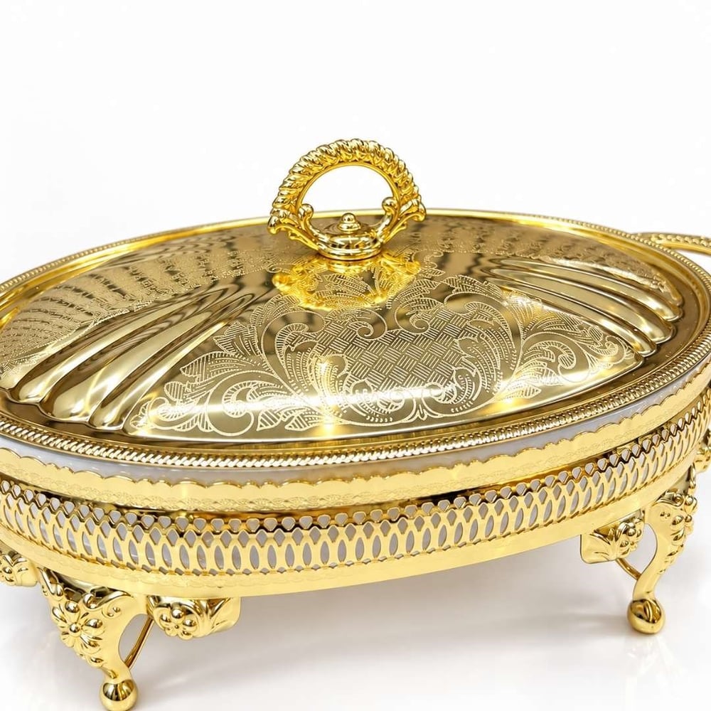 Winterbach Calista Isıtıcılı Oval Orta Sunumluk Gold
