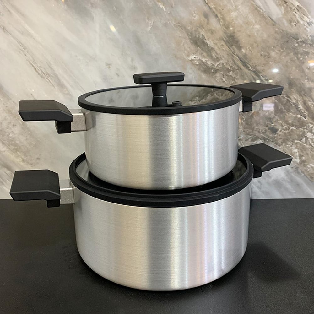 Winterbach Premium Chef 7 Piece Cookware Set - Silver