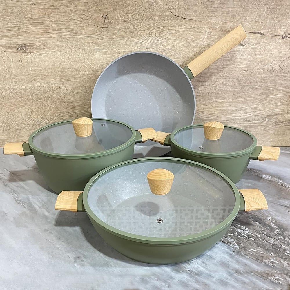 Winterbach Premium Chef 7 Piece Cookware Set - Green