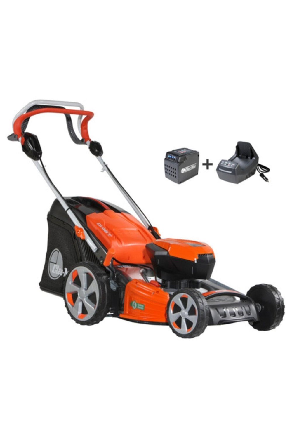 Akülü Çim Biçme Makinesi Ve Şarj Aleti Oleo mac Gi 48 T 5 0 Ah