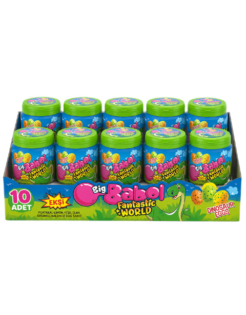 Big Babol Fantastic World Portakal, Limon ve Elma Aromalı Balonlu Sakız 90 GR X 10 Adet