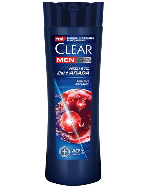 Clear Men Kepeğe Karşı Etkili Şampuan Hızlı Stil 2si 1 Arada 350 ML
