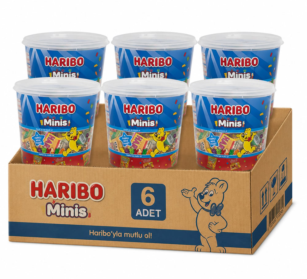 Haribo Minis 1 Gr X 100 Adet X 6 Adet