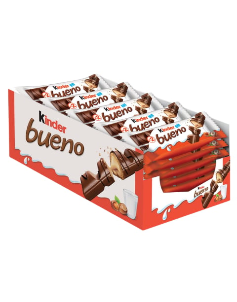 Kinder Bueno Süt Ve Fındık Kreması Dolgulu Sütlü Çikolata Kaplı Gofret 39 GR X 30 Adet