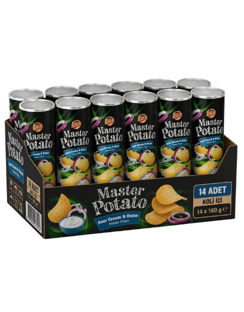 Master Potato Sour Cream & Onion 160 GR * 14 Adet