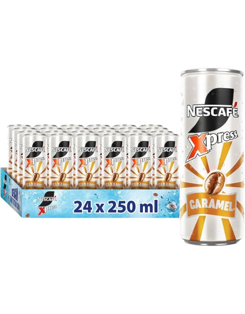 Nescafe Xpress Karamel Aromalı Kahveli Sütlü İçecek 250 ML X 24 Adet