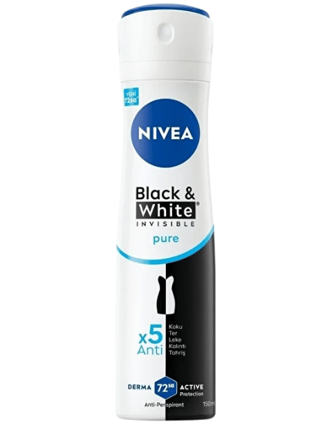 Nivea Invisible Black and White Pure Kadın Deodorant 150 ml