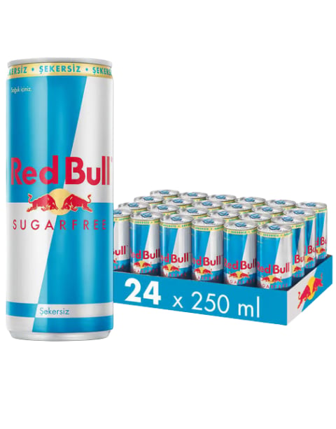 Red Bull Enerji İçeceği Şekersiz 250 Ml X 24 Adet