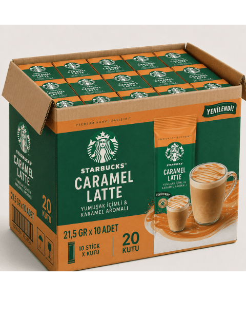 Starbucks Caramel Latte 21.5 GR X 10 Adet X 20 Adet