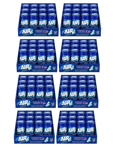 Vivident Xylıt Aır Actıon Nane Ve Ökaliptus Aromalı Şekersiz Tatlandırıcılı Draje Sakız 67 G X 12 Adet X 8 Adet