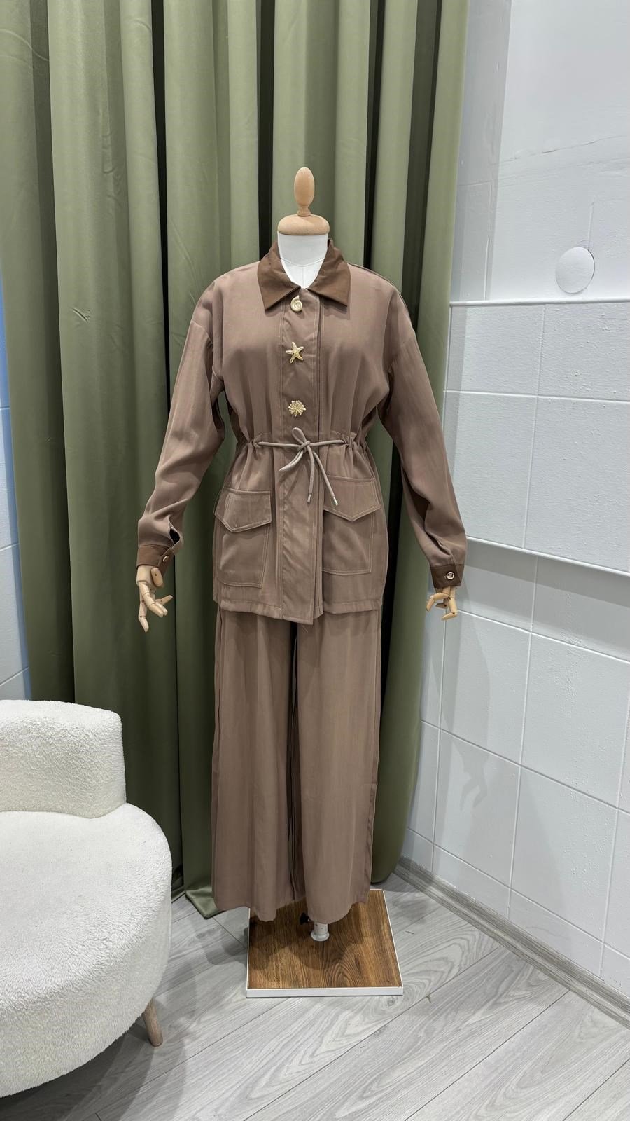 HATUN ATİLLA 9013 YAKA DETAYLI TAKIM