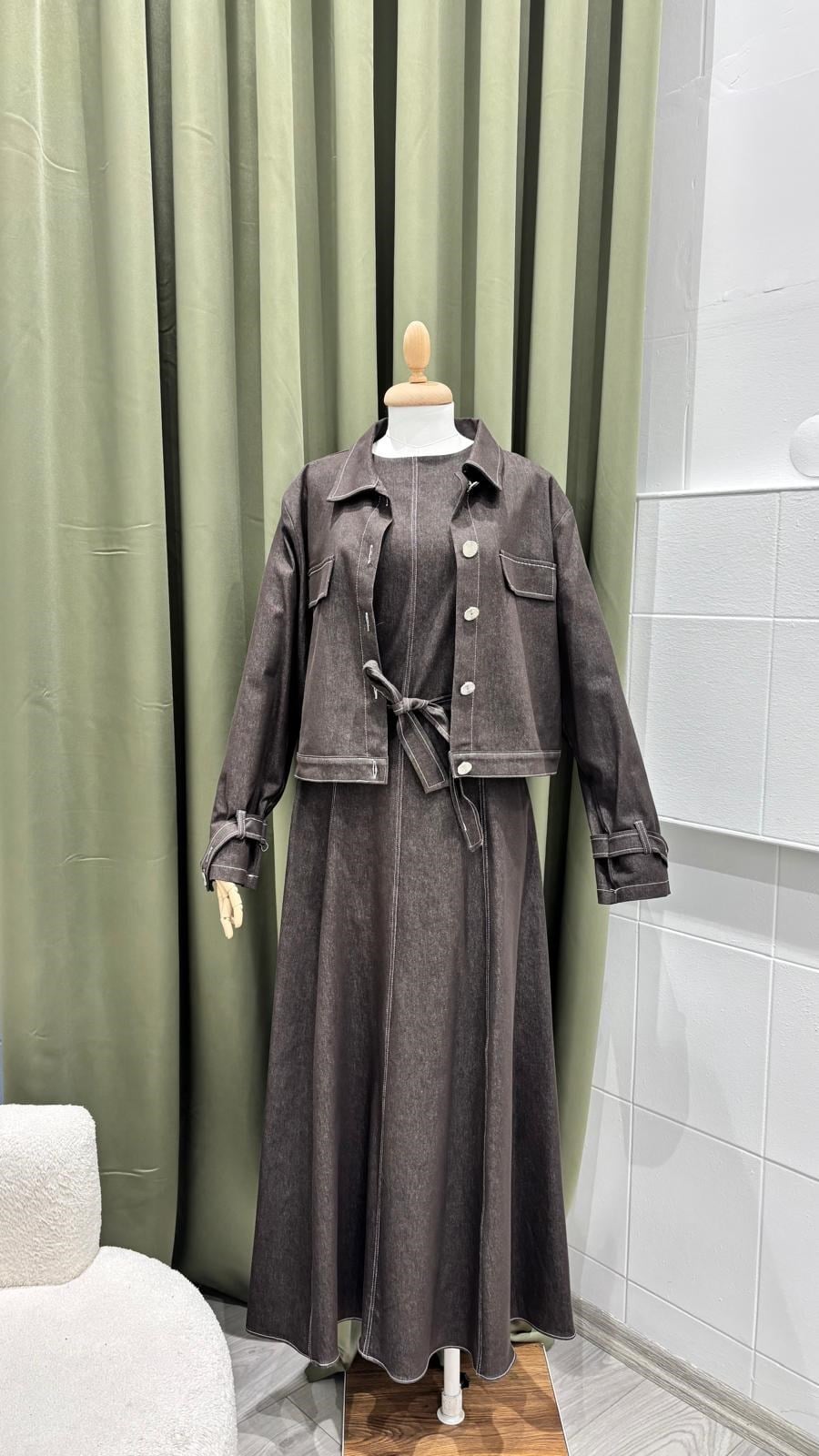MODA ERÇİN 822 KOT ELBİSE