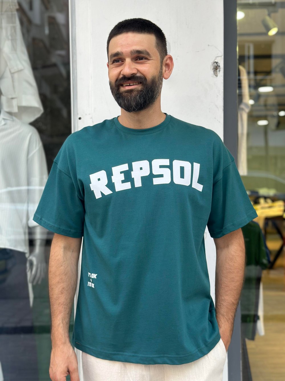 Oversize baskılı t-shirt