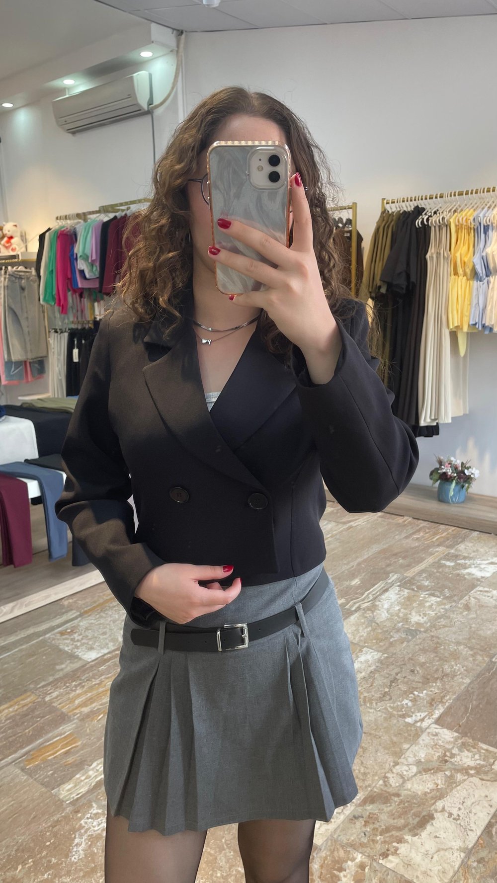 Kısa Blazer Ceket