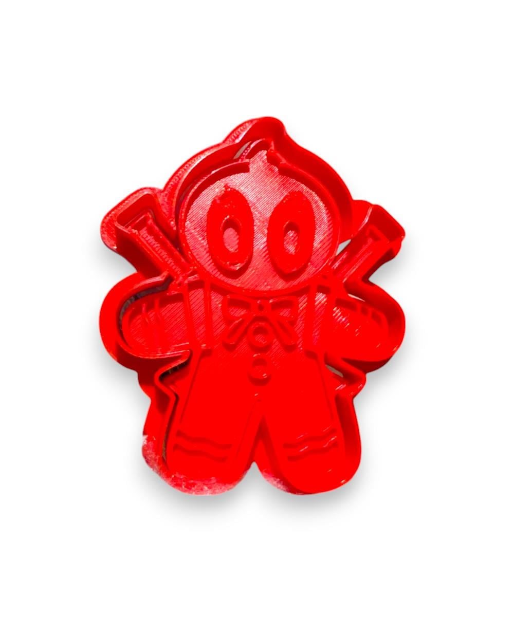 Deadpool Gingerbread man Cookie cutter 