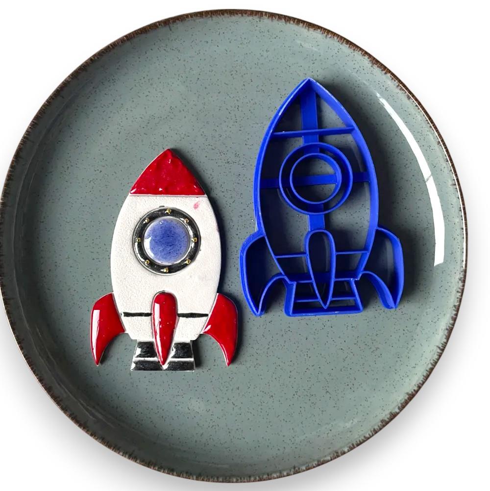 Roket-Rocket Cookie Cutter