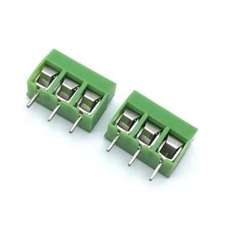 3 Pin 2 No 5.0mm Yeşil  Klemens 
