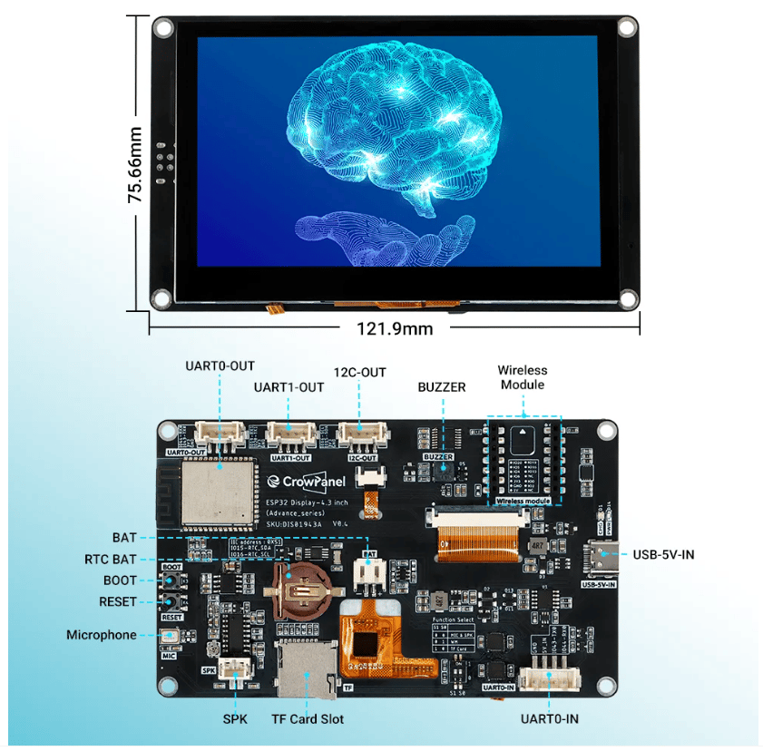 CrowPanel Advance 4.3