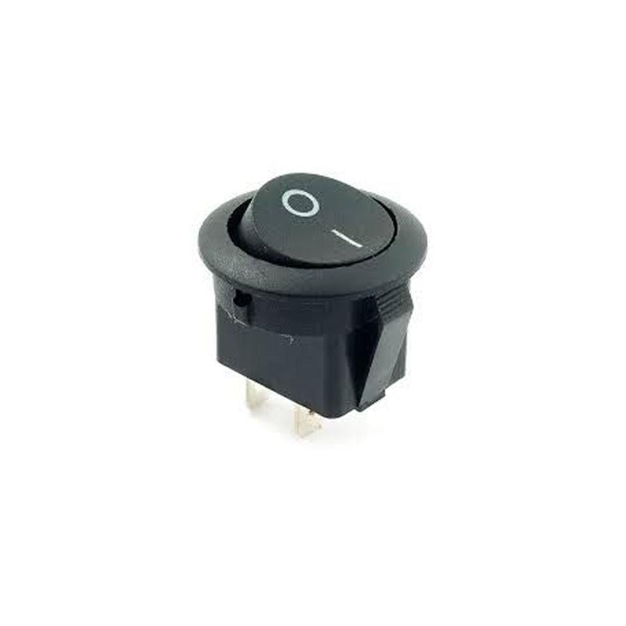 DC124B Işıksız ON/OFF Anahtar Yuvarlak 20mm 2 Pin