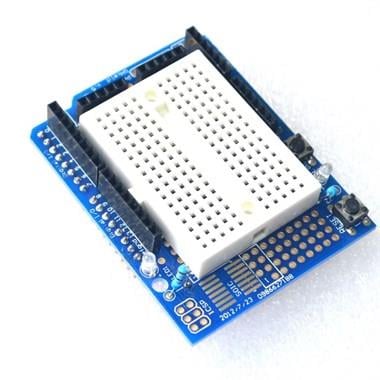 Mini Breadboard'lu Arduino UNO R3 Proto Shield Kiti